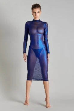 Maison Close Robe Midi - Blue Angel 11 Maison Close Robe Midi - Blue Angel -Luxe Lingerie Soldes 2021 Maison Close Blue Angel 01918
