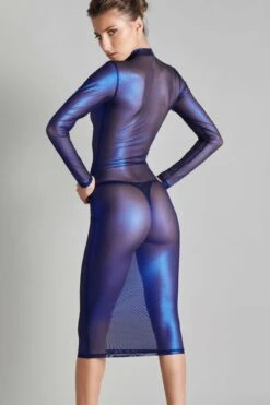 Maison Close Robe Midi - Blue Angel 14 Maison Close Robe Midi - Blue Angel -Luxe Lingerie Soldes 2021 Maison Close Blue Angel 01939