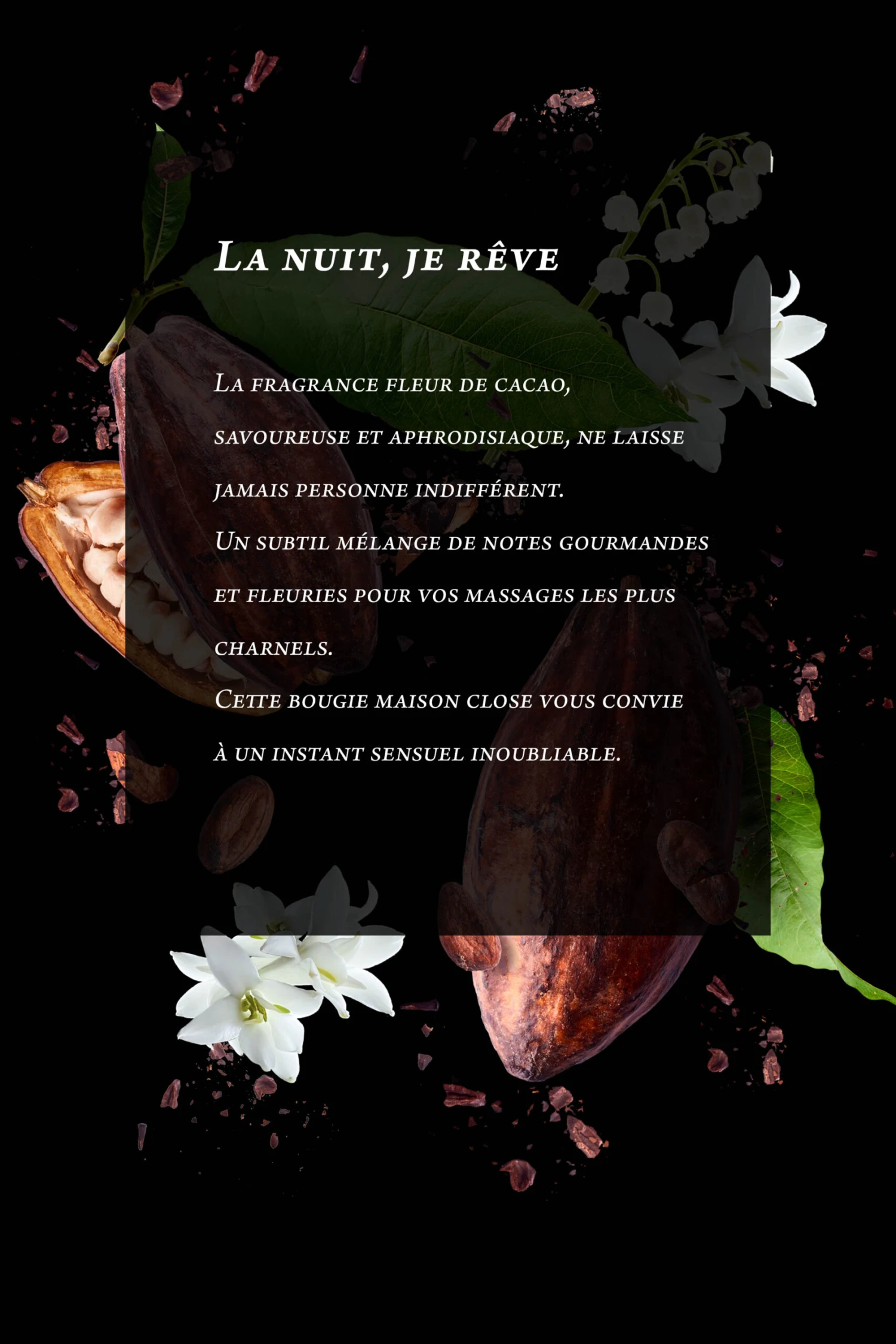 Maison Close Bougie De Massage - La Nuit, Je Rêve - Fleur De Cacao 5 Maison Close Bougie De Massage - La Nuit, Je Rêve - Fleur De Cacao – Image 3
