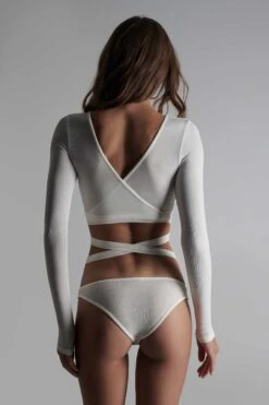 Maison Close Cache-Cœur Manches Longues - La Femme Amazone 17 Maison Close Cache-Cœur Manches Longues - La Femme Amazone -Luxe Lingerie Soldes 561058 la femme amazone ivoire 0470