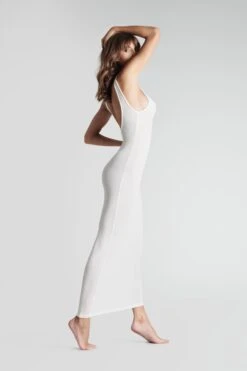Maison Close Robe Longue Dos Nu - La Femme Amazone -Luxe Lingerie Soldes 561070 la femme amazone ivoire 0818
