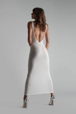 Maison Close Robe Longue Dos Nu - La Femme Amazone -Luxe Lingerie Soldes 561070 la femme amazone ivoire 0877