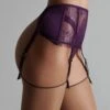 Maison Close Porte-Jarretelles - Villa Satine 2 Maison Close Porte-Jarretelles - Villa Satine -Luxe Lingerie Soldes 561116 villa satine violet dounia 0399