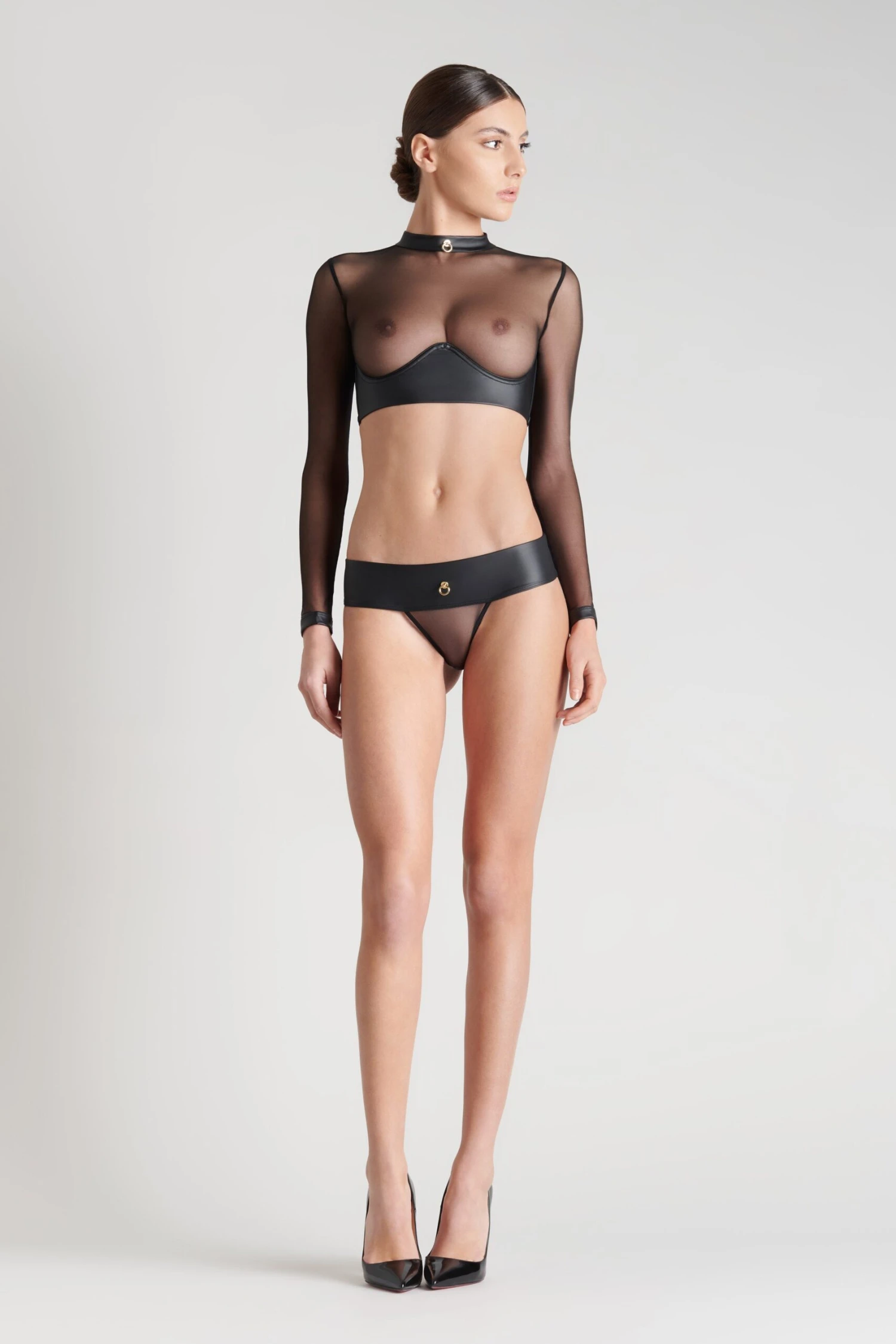 Maison Close Top Manches Longues - Chambre Noire 8 Maison Close Top Manches Longues - Chambre Noire – Image 6