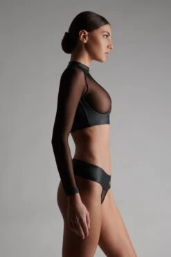 Maison Close Top Manches Longues - Chambre Noire 12 Maison Close Top Manches Longues - Chambre Noire -Luxe Lingerie Soldes 561392 2022 chambre noire 1420