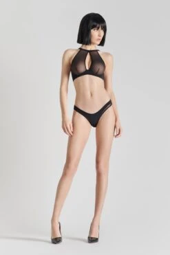 Maison Close String échancré - Pure Tentation -Luxe Lingerie Soldes 608068 pure tentation noir 0464