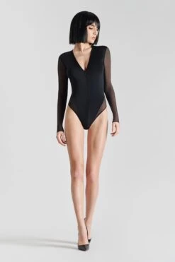 Maison Close Body String Zippé - Pure Tentation 10 Maison Close Body String Zippé - Pure Tentation -Luxe Lingerie Soldes 608801 pure tentation noir 1560