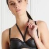 Maison Close Soutien-gorge Balconnet - Chambre Noire 1 Maison Close Soutien-gorge Balconnet - Chambre Noire -Luxe Lingerie Soldes Bra Chambre Noire 608245 1