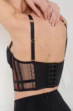 Maison Close Soutien-gorge Bustier - Sacré Cœur 10 Maison Close Soutien-gorge Bustier - Sacré Cœur -Luxe Lingerie Soldes Bustier Bra Sacre Coeur Black 560000 3