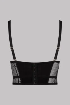 Maison Close Soutien-gorge Bustier - Sacré Cœur 13 Maison Close Soutien-gorge Bustier - Sacré Cœur -Luxe Lingerie Soldes Bustier Bra Sacre Coeur Black 560000 4