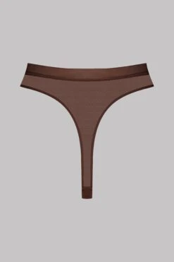 Maison Close String Taille Haute - Corps à Corps 13 Maison Close String Taille Haute - Corps à Corps -Luxe Lingerie Soldes HW Thong CAC Choco 608711 4