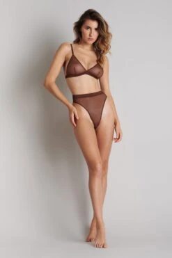 Maison Close String Taille Haute - Corps à Corps 11 Maison Close String Taille Haute - Corps à Corps -Luxe Lingerie Soldes HW Thong CAC Choco 608711 5
