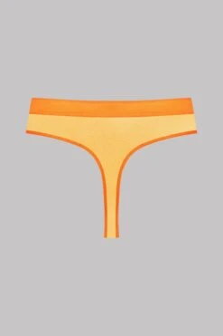 Maison Close String Taille Haute - Corps à Corps Néon 13 Maison Close String Taille Haute - Corps à Corps Néon -Luxe Lingerie Soldes HW Thong CAC Orange 560196 4