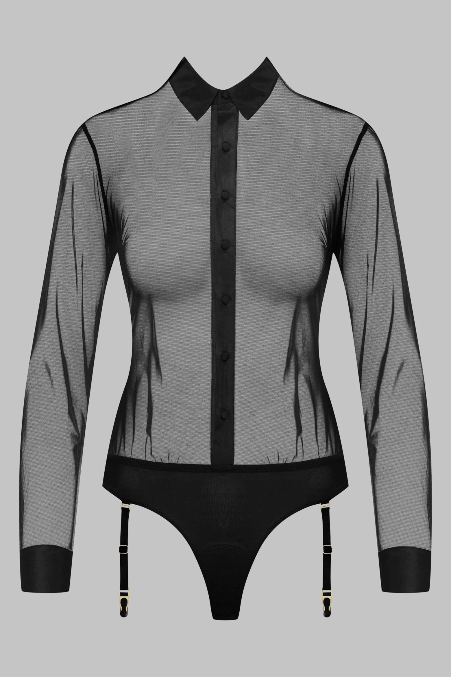 Maison Close Body Chemise Avec Porte-jarretelles - Madame Rêve 4 Maison Close Body Chemise Avec Porte-jarretelles - Madame Rêve – Image 2