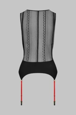 Maison Close Débardeur Avec Porte-jarretelles - Sacré Cœur 11 Maison Close Débardeur Avec Porte-jarretelles - Sacré Cœur -Luxe Lingerie Soldes Tank Top Suspenders Sacre Coeur 560051 4