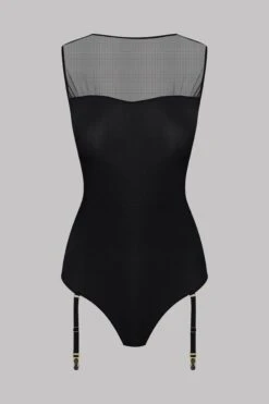 Luxe Lingerie Soldes -Luxe Lingerie Soldes Thong Bodysuit Madame Reve Black 608847 2