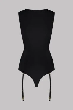 Maison Close Body String Avec Porte-jarretelles - Madame Rêve 13 Maison Close Body String Avec Porte-jarretelles - Madame Rêve -Luxe Lingerie Soldes Thong Bodysuit Madame Reve Black 608847 4
