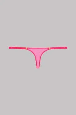 Maison Close Mini String - Corps à Corps Néon -Luxe Lingerie Soldes Thong CAC Pink 560153 4