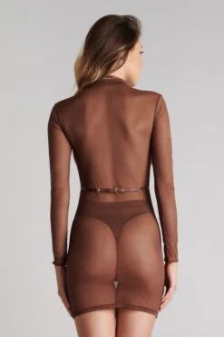 Maison Close Robe Avec Harnais - Corps à Corps 12 Maison Close Robe Avec Harnais - Corps à Corps -Luxe Lingerie Soldes dress cac choco 560298 3